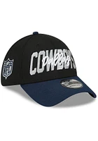 New Era Dallas Cowboys Black JR 2022 NFL Draft 39THIRTY Youth Flex Hat