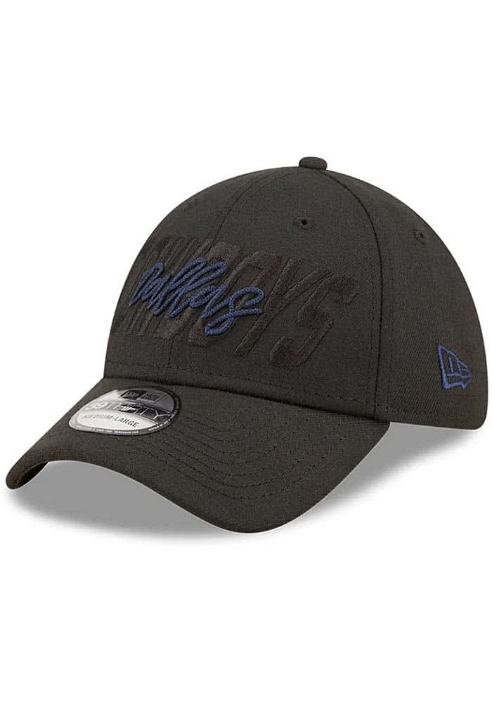 New Era Dallas Cowboys Black JR Tonal 2022 NFL Draft 39THIRTY Youth Flex Hat