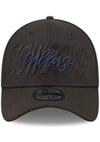 New Era Dallas Cowboys Black JR Tonal 2022 NFL Draft 39THIRTY Youth Flex Hat