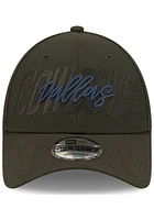 New Era Dallas Cowboys Black JR Tonal 2022 NFL Draft 9FORTY Youth Adjustable Hat