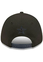 New Era Dallas Cowboys Black JR Tonal 2022 NFL Draft 9FORTY Youth Adjustable Hat