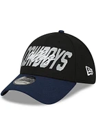 New Era Dallas Cowboys Mens Black 2022 NFL Draft 39THIRTY Flex Hat