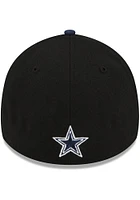 New Era Dallas Cowboys Mens Black 2022 NFL Draft 39THIRTY Flex Hat