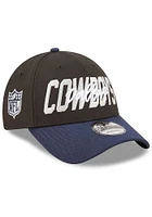 New Era Dallas Cowboys 2022 NFL Draft 9FORTY Adjustable Hat - Black