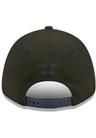 New Era Dallas Cowboys 2022 Tonal NFL Draft 9FORTY Adjustable Hat - Black