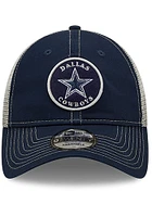 New Era Dallas Cowboys Circle Trucker 9TWENTY Adjustable Hat - Navy Blue