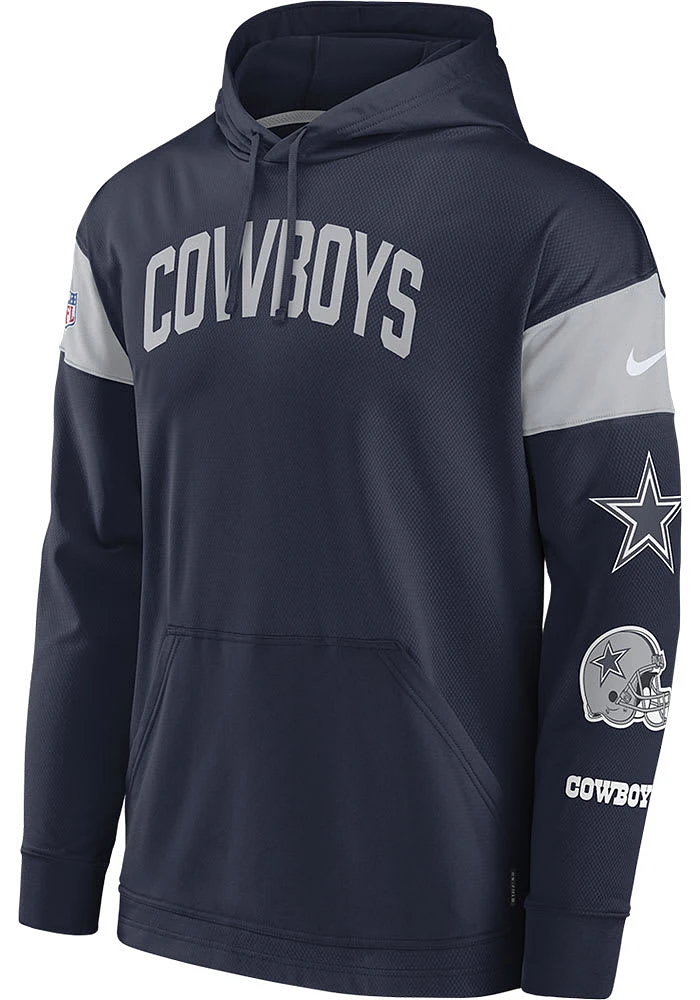 Nike Dallas Cowboys Mens Navy Blue HOODIE TOP Hood