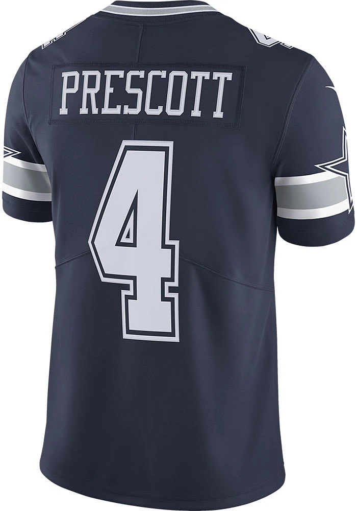 Dak Prescott Nike Dallas Cowboys Mens Navy Blue ROAD Graphic Limited Football Jersey