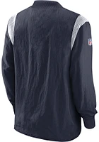 Nike Dallas Cowboys Mens Navy Blue ATHLETIC STACK WINDSHIRT Pullover Jackets