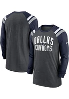 Nike Dallas Cowboys Grey ATHLETIC Long Sleeve Fashion T Shirt