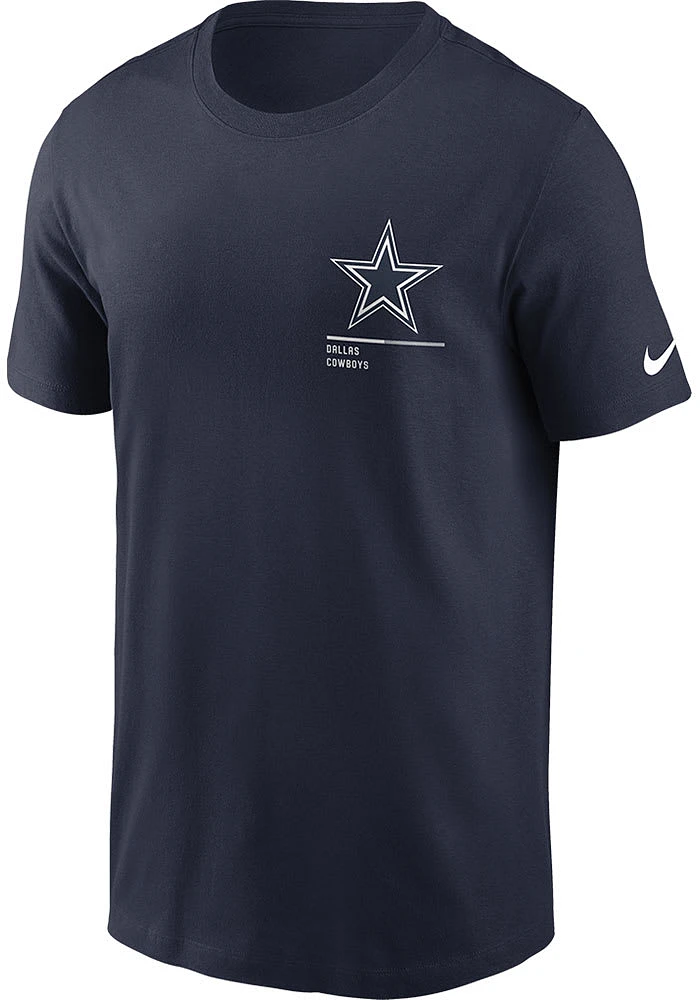 Nike Dallas Cowboys Navy Blue TEAM INCLINE Short Sleeve T Shirt