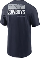 Nike Dallas Cowboys Navy Blue TEAM INCLINE Short Sleeve T Shirt