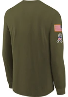 Nike Dallas Cowboys Youth Olive Salute To Service Team Logo Long Sleeve T-Shirt