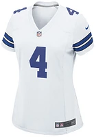 Dak Prescott  Nike Dallas Cowboys Womens White Home Football Jersey