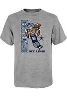 CeeDee Lamb Dallas Cowboys Youth Grey Pixel Player Tee