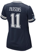Micah Parsons  Nike Dallas Cowboys Womens Navy Blue Road Game Football Jersey