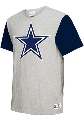 Dallas Cowboys Grey COLORBLOCKED Short Sleeve Fashion T Shirt