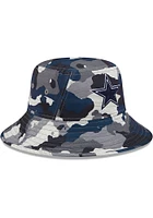 New Era Dallas Cowboys Grey 2022 Training Camp Stretch Mens Bucket Hat