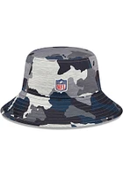 New Era Dallas Cowboys Grey 2022 Training Camp Stretch Mens Bucket Hat