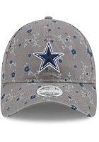New Era Dallas Cowboys Grey JR Blossom 9TWENTY Youth Adjustable Hat