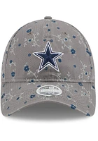New Era Dallas Cowboys Grey JR Blossom 9TWENTY Adjustable Toddler Hat