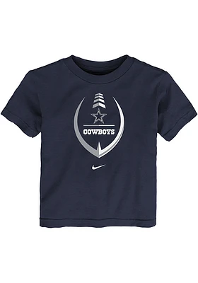 Nike Dallas Cowboys Toddler Navy Blue Football Icon Short Sleeve T-Shirt