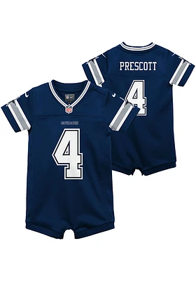 Dak Prescott Dallas Cowboys Baby Navy Blue Nike Home Romper Football Jersey