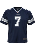 Trevon Diggs Dallas Cowboys Youth Navy Blue Nike Home Football Jersey