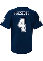 Dak Prescott  Dallas Cowboys Boys Navy Blue NN V-Neck Short Sleeve T-Shirt