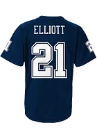 Ezekiel Elliott  Dallas Cowboys Boys Navy Blue NN V-Neck Short Sleeve T-Shirt