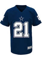 Ezekiel Elliott  Dallas Cowboys Boys Navy Blue NN V-Neck Short Sleeve T-Shirt