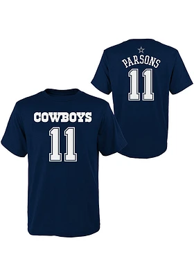 Micah Parsons Dallas Cowboys Youth Navy Blue NN Player Tee