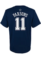 Micah Parsons Dallas Cowboys Youth Navy Blue NN Player Tee