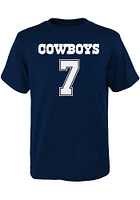 Trevon Diggs Dallas Cowboys Youth Navy Blue NN Player Tee