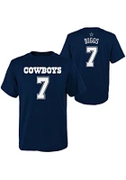 Trevon Diggs Dallas Cowboys Youth Navy Blue NN Player Tee