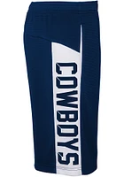 Dallas Cowboys Youth Navy Blue Down The Field Shorts