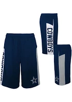 Dallas Cowboys Youth Navy Blue Down The Field Shorts