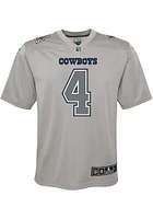 Dak Prescott Dallas Cowboys Youth Grey Nike Atmosphere Football Jersey