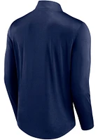 Dallas Cowboys Mens Navy Blue TOUGH MINDED Long Sleeve Qtr Zip Pullover