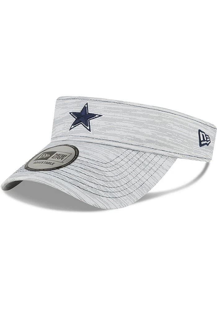 New Era Dallas Cowboys Mens Grey Perf Adjustable Visor