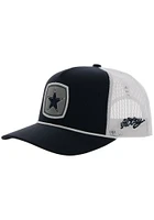 Dallas Cowboys Hooey Star Patch Rope Trucker Adjustable Hat - Navy Blue