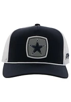 Dallas Cowboys Hooey Star Patch Rope Trucker Adjustable Hat - Navy Blue