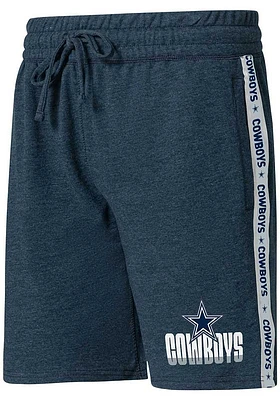 Dallas Cowboys Mens Navy Blue TEAM STRIPE SHORT Shorts