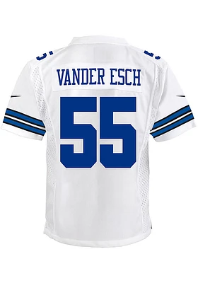Leighton Vander Esch Dallas Cowboys Youth White Nike Game Football Jersey
