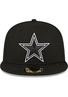 New Era Dallas Cowboys Mens Black Super Bowl XXVII Side Patch 59FIFTY Fitted Hat