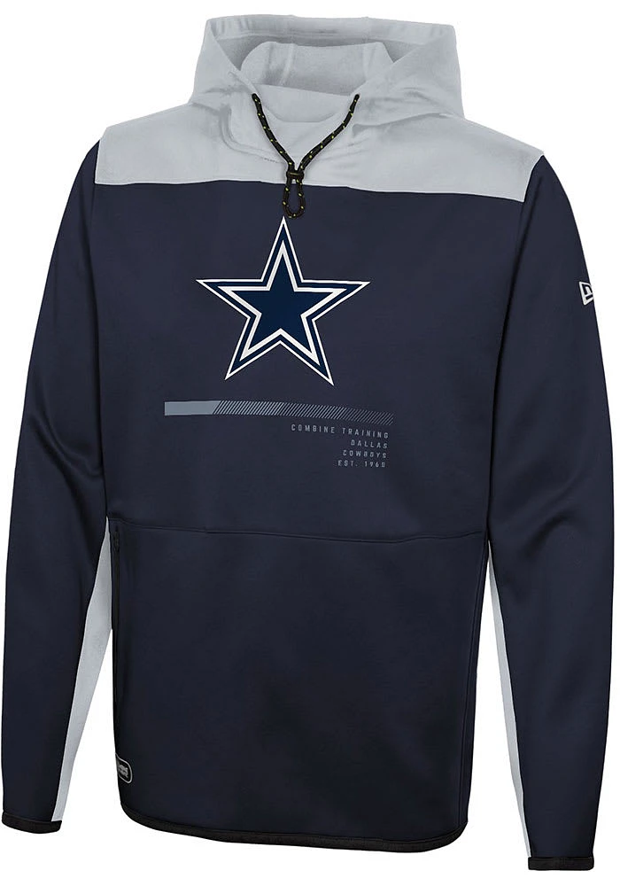 New Era Dallas Cowboys Mens Navy Blue HARD HITTER Hood