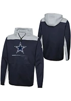 New Era Dallas Cowboys Mens Navy Blue HARD HITTER Hood