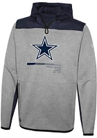 New Era Dallas Cowboys Mens Grey HARD HITTER Hood