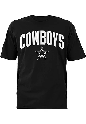 Dallas Cowboys Black Hearten Arch Short Sleeve T Shirt