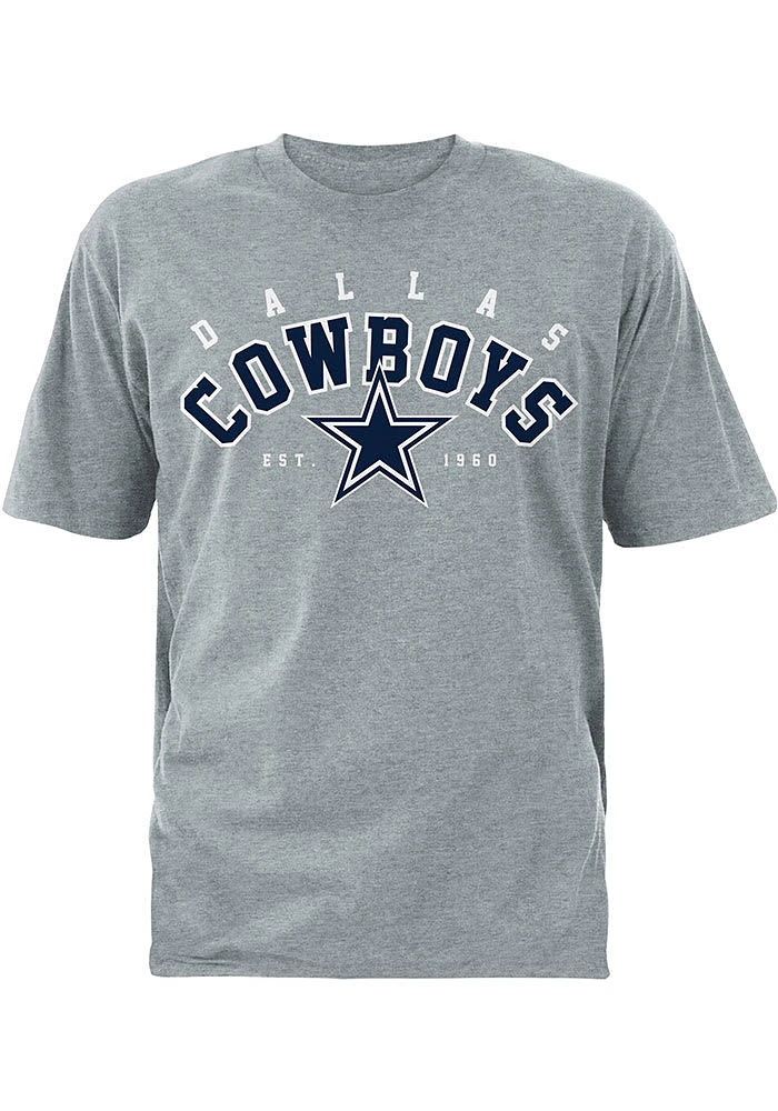 Dallas Cowboys Grey Adrian Short Sleeve T Shirt